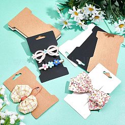 4 stile di carte espositive per elastici per capelli in carta&nbsp;DIY-NB0004-96