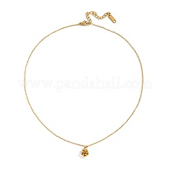 Elegantes collares con colgante de flor de rosa de acero inoxidable 304 para mujer.&nbsp;JZ0314