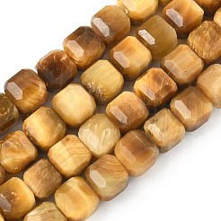 Натуральный золотой тигр глаз бисер пряди&nbsp;G-C267-A11