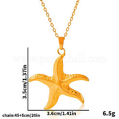 Женские ожерелья с подвеской в виде морской звезды из нержавеющей стали 304&nbsp;KW7547-2