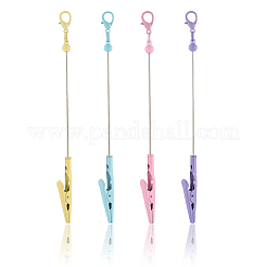 4 шт. 4-цветный сплав браслет инструмент ювелирный помощник бисер зажим-аллигатор&nbsp;AJEW-SP0001-71A