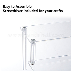 2-уровневый акриловый органайзер с подставкой для дисплея ODIS-WH0070-11B-02