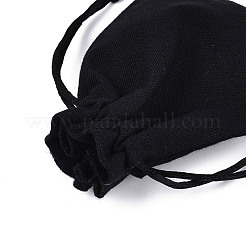 Прямоугольные холщовые тканевые упаковочные мешки OP-K003-13x18-01A