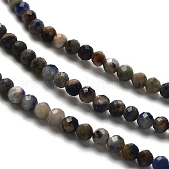 Природный содалит бисер нитей&nbsp;LS-G-RM2025-A19-3mm