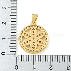 Стойки обшивки латунь микро проложить Циркон подвеску&nbsp;KK-C044-16G