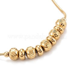 Braccialetti di perline in acciaio inossidabile 304 con placcatura sotto vuoto pvd&nbsp;STAS-A052-25G