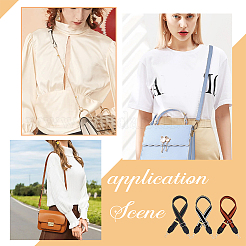 3 шт. двухцветные регулируемые ручки для сумок из холста&nbsp;FIND-WR0009-20