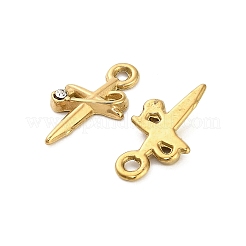 Подвеска из нержавеющей стали 304 с кристаллами и стразами&nbsp;STAS-U047-10G