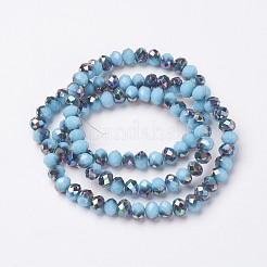 Гальванические непрозрачные стеклянные бусины&nbsp;LS-EGLA-A034-P6mm-Q05