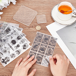 6 лист 6 стиля ПВХ пластиковые прозрачные штампы DIY-PH0021-87A