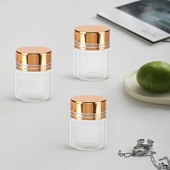 5 шт. стеклянные трубки для хранения бусин AJEW-LP0001-89