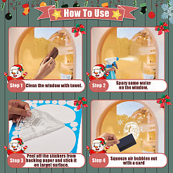 297 x statische Weihnachtsaufkleber aus PVC.&nbsp;DIY-TA0014-49B