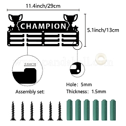 Спортивная тема железная вешалка для медалей настенная стойка для дисплея ODIS-WH0055-127
