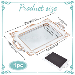 Стеклянные зеркальные ювелирные пластины AJEW-WH0695-058A