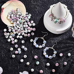 180 шт. печатные фарфоровые бусины PORC-LT0001-09