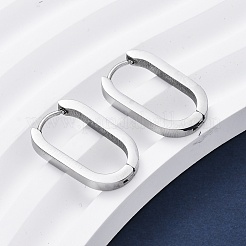 Серьги-кольца Huggie Hoop из нержавеющей стали 304&nbsp;LS-STAS-H156-11C-P