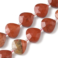 Натуральные красные яшмы бусы пряди G-D316-A08