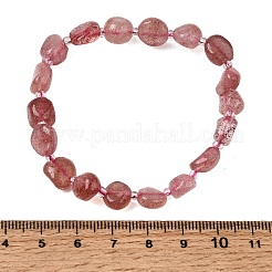 Braccialetti di perline di quarzo fragola naturale&nbsp;GG-CBA05D5-02B-03A