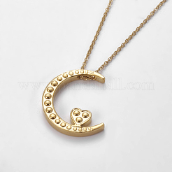 Colliers pendentifs en acier inoxydable 304&nbsp;NJEW-E141-34