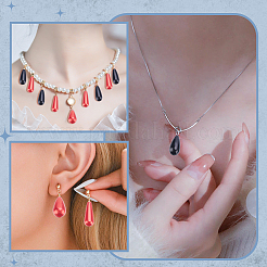 40 шт. 4 стиля пластик АБС имитация жемчуга&nbsp;MACR-AR0001-27