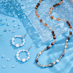 50шт 2 цвета латунные дистанционные бусины&nbsp;KK-PH0013-37