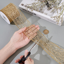 1 rouleau de rubans en polyester avec paillettes&nbsp;OCOR-NB0002-48B