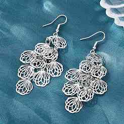 Orecchini pendenti in ottone&nbsp;EJEW-B157-02C-P