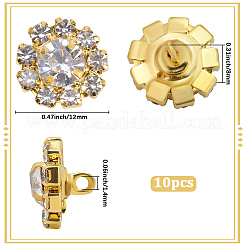 10 шт. пуговицы из цинкового сплава с 1 отверстиями&nbsp;BUTT-GF0004-18