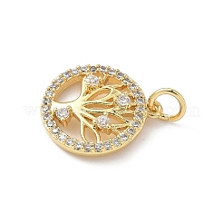 Латунные микро проложить кубического циркония подвески&nbsp;KK-S337-07G-D