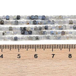 Природные Аквамарин бисер нитей G-L628-D10-2x2mm-02