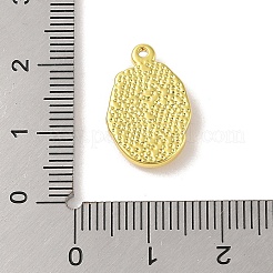 304ステンレスペンダント  人間入り楕円形的なチャーム  18KGP本金メッキ  17.5x12x3mm  穴：1.2mm&nbsp;STAS-A097-19G
