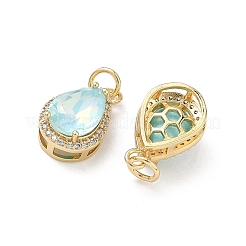 Латунные микро проложить кубического циркония подвески&nbsp;KK-C252-02B-G