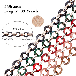 Прозрачная акриловая цепочка ручной работы AJEW-GF0001-92