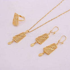 Комплекты из полых трапециевидных латунных подвесок&nbsp;FS-WG93675-01