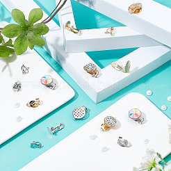 36 шт. 6 шт. фурнитуры для сережек-клипс из нержавеющей стали 304 STAS-DC0001-29