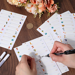 Самоламинирующиеся водонепроницаемые этикетки для детских бутылочек с надписью DIY-WH0504-25E