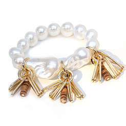 Овальные браслеты из сплава с подвесками WGDE029-01