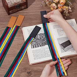 4 шт. 2 стиля закладки из искусственной кожи AJEW-AR0004-89