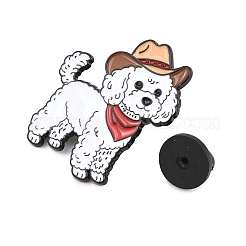 Pines de aleación esmaltados con forma de caniche vaquero&nbsp;JEWB-G046-06B