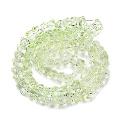 Стеклянные бусины с гальваническим покрытием  EGLA-P063-PL07