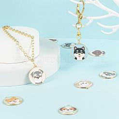 32шт 8 стиля экологически чистые подвески с эмалью из сплава&nbsp;ENAM-LS0001-39