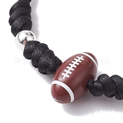 Регулируемые нейлоновые нити плетеные браслеты из бисера BJEW-JB10079-03