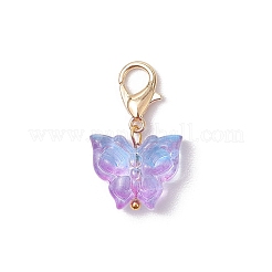 Подвесные украшения в виде бабочки из прозрачного стекла&nbsp;HJEW-JM03123