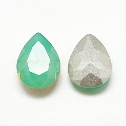 Bricolage dos pointu k9 cabochons de strass en verre&nbsp;RGLA-T052-13x18-103