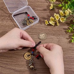 2 шт. 2 стиля латунных подвесных украшений&nbsp;HJEW-PH0001-91