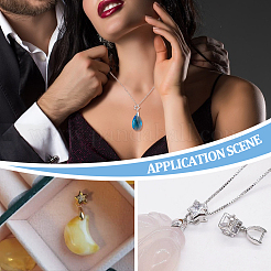 2 шт. 925 подвески из стерлингового серебра с микропаве из кубических цирконий&nbsp;STER-PH0001-96