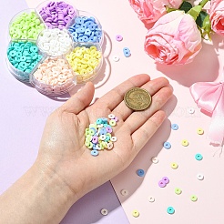 68гр 7-хцветные бусины из полимерной глины ручной работы&nbsp;CLAY-YW0002-21