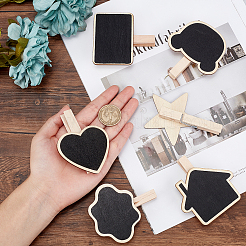 24 шт. 6 стиля деревянный зажим для доски DIY-GF0003-59