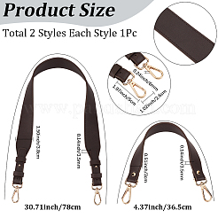 2 pz 2 stili manici per borsa in pelle PU&nbsp;DIY-CL0002-67B