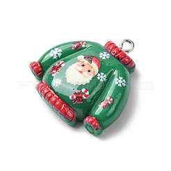 Рождественские подвески из непрозрачной смолы RESI-A049-05D